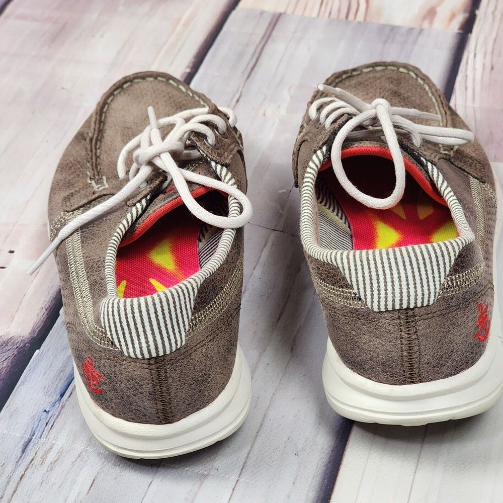 Women's SKECHERS GOGA MAX Size‎ 5 Brown SN14426 Athletic Shoes Laceup Accent - Picture 5 of 11